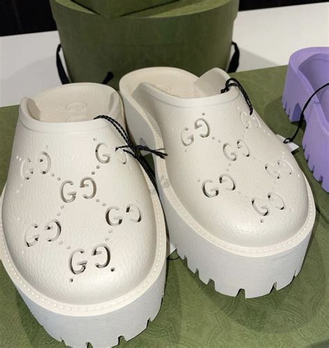 gucci crocs green|gucci platform crocs.